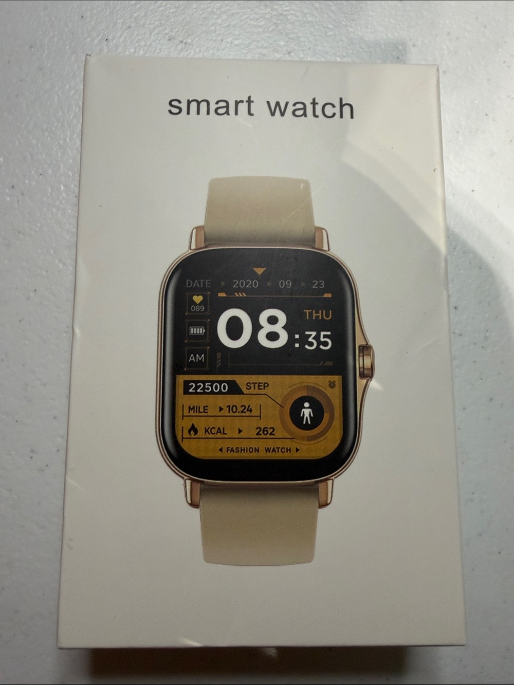 Smart Watch - Beige Fashion Fitness Tracker